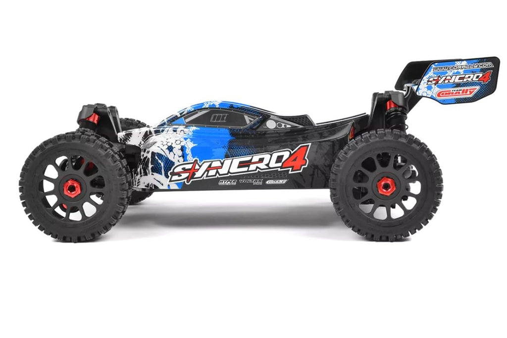 Corally 00287-B Syncro-4 1/8 4S Brushless Off Road Buggy, RTR, Blue