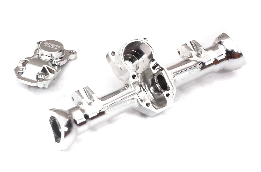 Integy C32953SILVER Billet Machined Front Axle Housings for Axial 1/24 SCX24 Rock Crawler