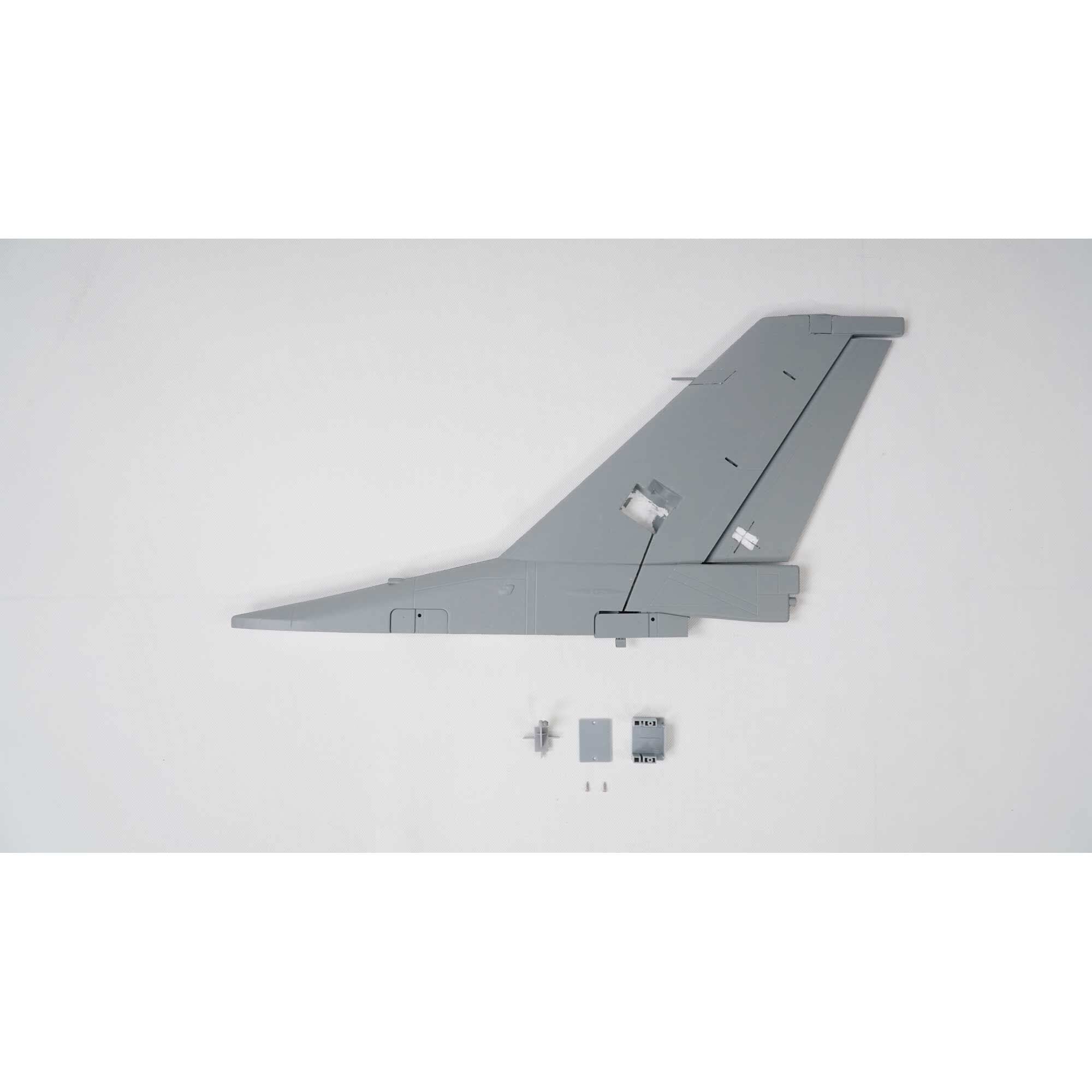 E-Flite EFL87878 Vertical Fin and Rudder: F-16 Falcon-Gray 80mm EDF