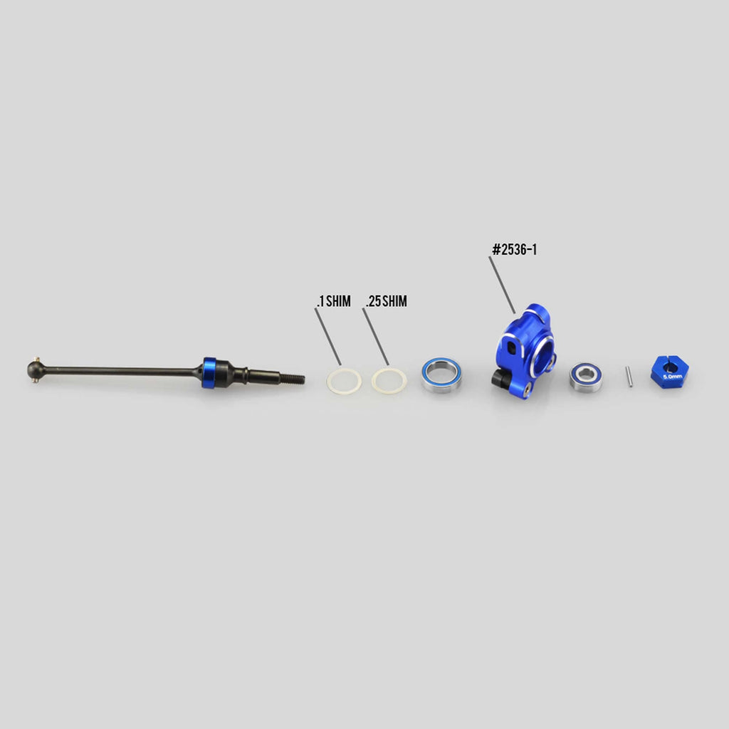 J-Concepts 25361 B74 Alum rear hub carrier: BLU
