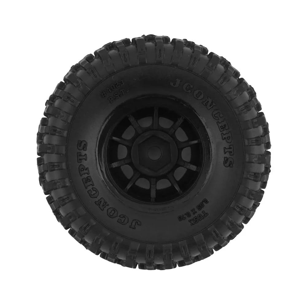 J-Concepts 40233594 Tusk Tire, Gold Cmpnd, Black #3430B Hazard Whl(2)