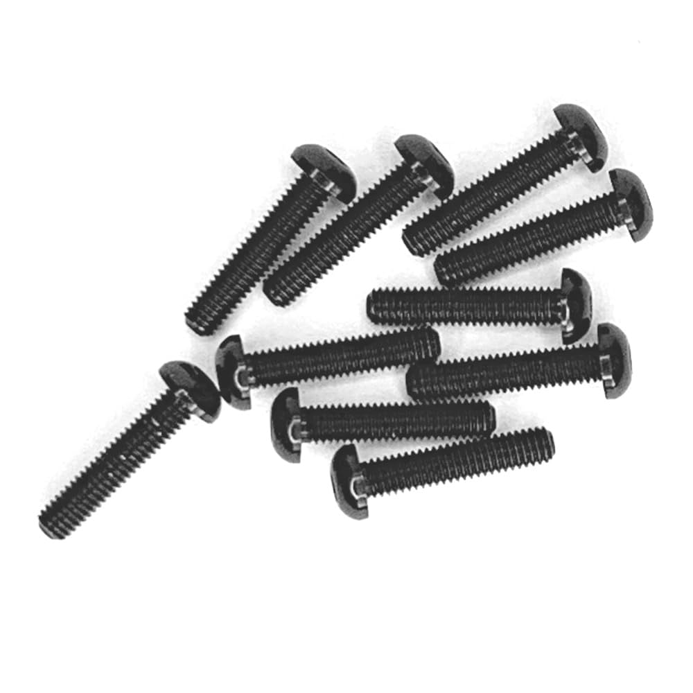 Racers Edge 3164 Button Head Hex Screw 3x14mm Black (10pcs)
