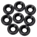 1UP Racing 820009 7075 LowPro Countersunk Washers, M3, Black, 8pcs