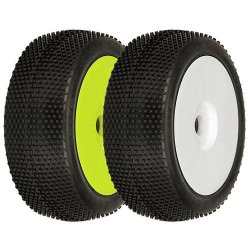 Pro-Line 902641 Holeshot V2 M2 Mounted Tires, Yellow (2): 1/8