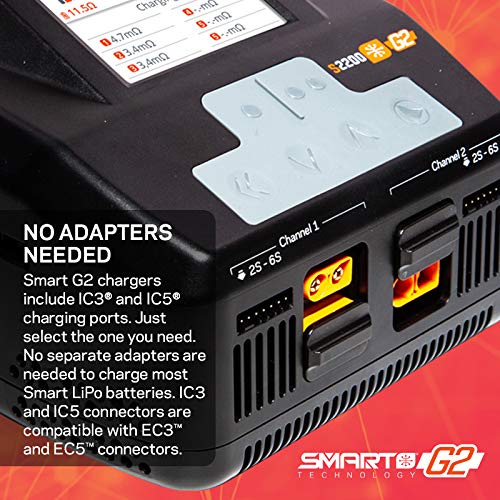 Spektrum SPMXC2010 Smart S2200 G2 AC Charger, 2x200W