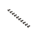 Losi LOS255016 Flat Head Screws, Stl, BO, M4 x 10mm (10)