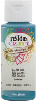 Testors 297498 Acrylic Craft Paint - Metallic Galaxy Blue 2 oz