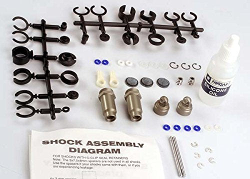Traxxas 2659 Big Bore Shocks, Medium (Hard-Anodized, PTFE-Coated T6 Alum)