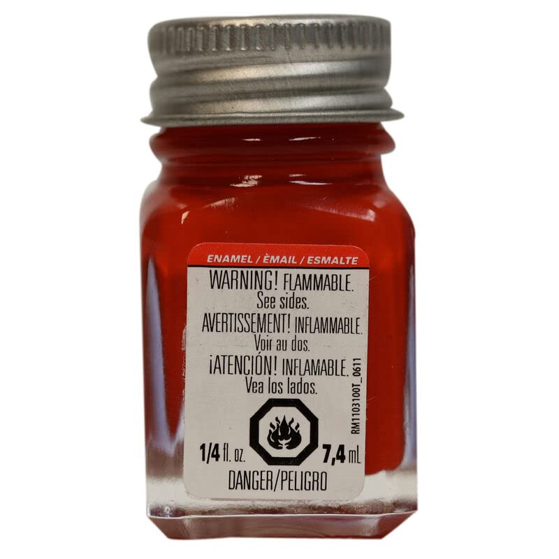 Testors 1150TT Flat Red Enamel Paint 1/4 oz.