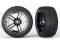 Traxxas 8374-FINAL 1.9 Response Tires Mounted Black Chrome Wheels X-Wide Rear (2) (Copy)