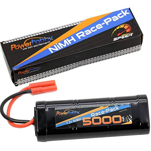 Power Hobby PH1509 7.2V 6-Cell 5000mAh NiMH Flat Battery Pack w/RedCat 4.0 Plug