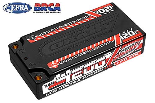 Corally 49600 4200mAh 7.6v 2S 120C Voltax LCG Shorty Hardcase Lipo
