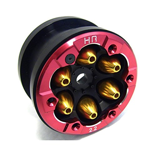 Hot Racing AXR10R02 Aluminum Bead-lock Ring (4)(Red) - Axial Xr10