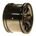 Losi LOSB7042 Front Wheel, Black Chrome (Pr): HRL