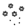 Tekno RC 5571M Wheel Hexes 12mm lightened steel, 4pc: SCT410/SL