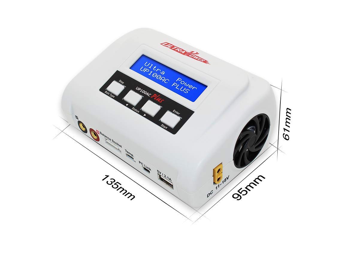Ultra Power Technology UP100AC UP100AC Plus 100W Multi-Chemistry AC/DC Charger