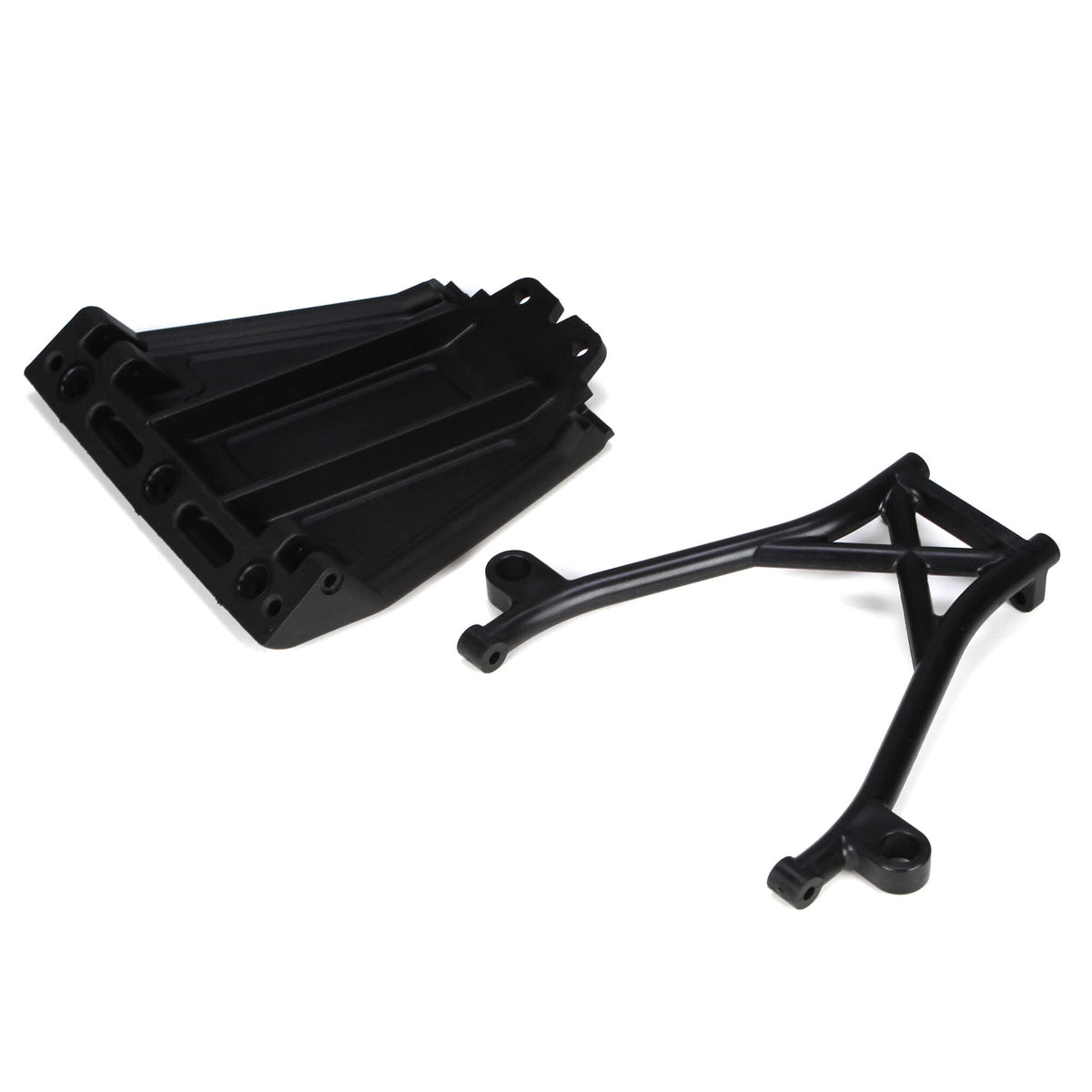 Losi LOSB2574 Front Skid Plate, Bumper Brace & Spacers: Five-T 5T