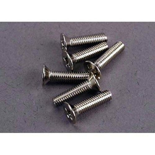 Traxxas 3178 Screws,3 x 12mm Counter Sink (6)