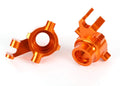 Traxxas 8937A Steering Blocks, 6061-T6 Aluminum (Orange-Anodized), Left & Right