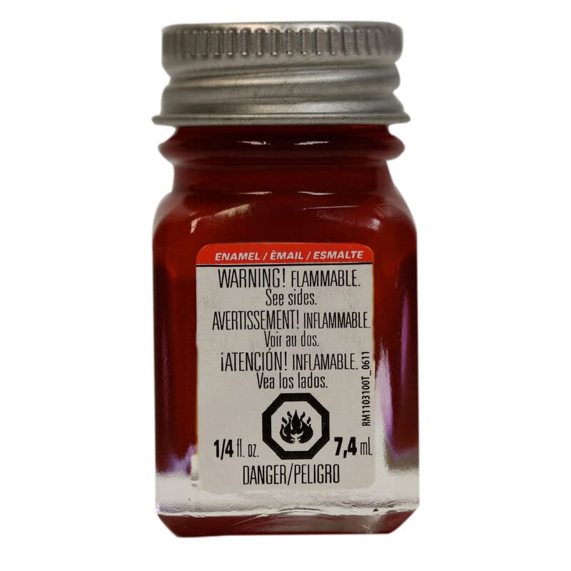 Testors 1104TT Dark Red Gloss Enamel Paint 1/4 oz Model Hobby Paint