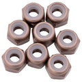1UP Racing 870902 7075 Aluminum Locknuts, M3, Gunmetal, 8pcs