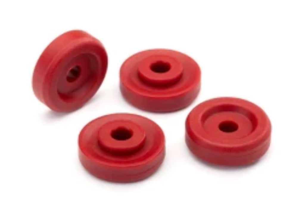 Traxxas 8957R Wheel Washers, Red (4)