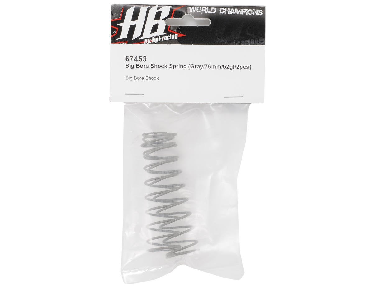 HPI Racing 67453 Big Bore Shock Spring (Gray/76mm/52GF/2pcs) Vorza