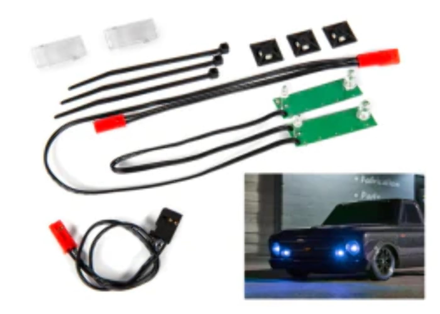 Traxxas 9496X  LED Light Set, Front, Complete (Blue)