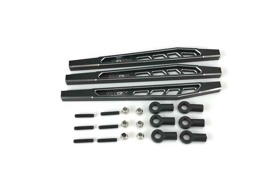 CEN Racing CKD0374 Rear Upper & Lower Suspension Links (117mm, CNC Aluminum, Bl