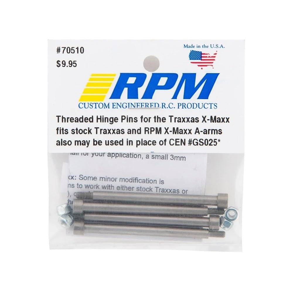 RPM 70510 Threaded Hinge Pins: Traxxas X-Maxx