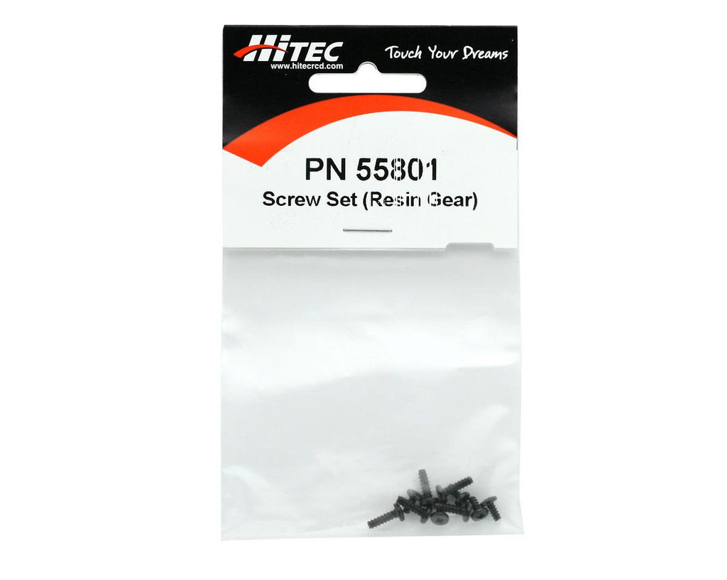 Hi-Tec 55801 Screw Set, Resin Gear Horn: 81, 700BB