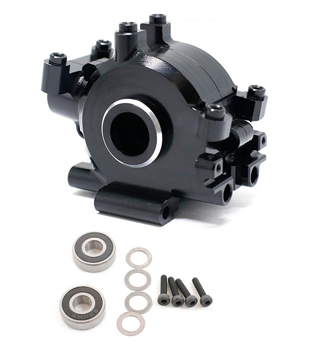 Integy C32616BLACK Alloy Machined Front Gearbox Housings for Losi 1/10 Baja Rey & Rock Rey