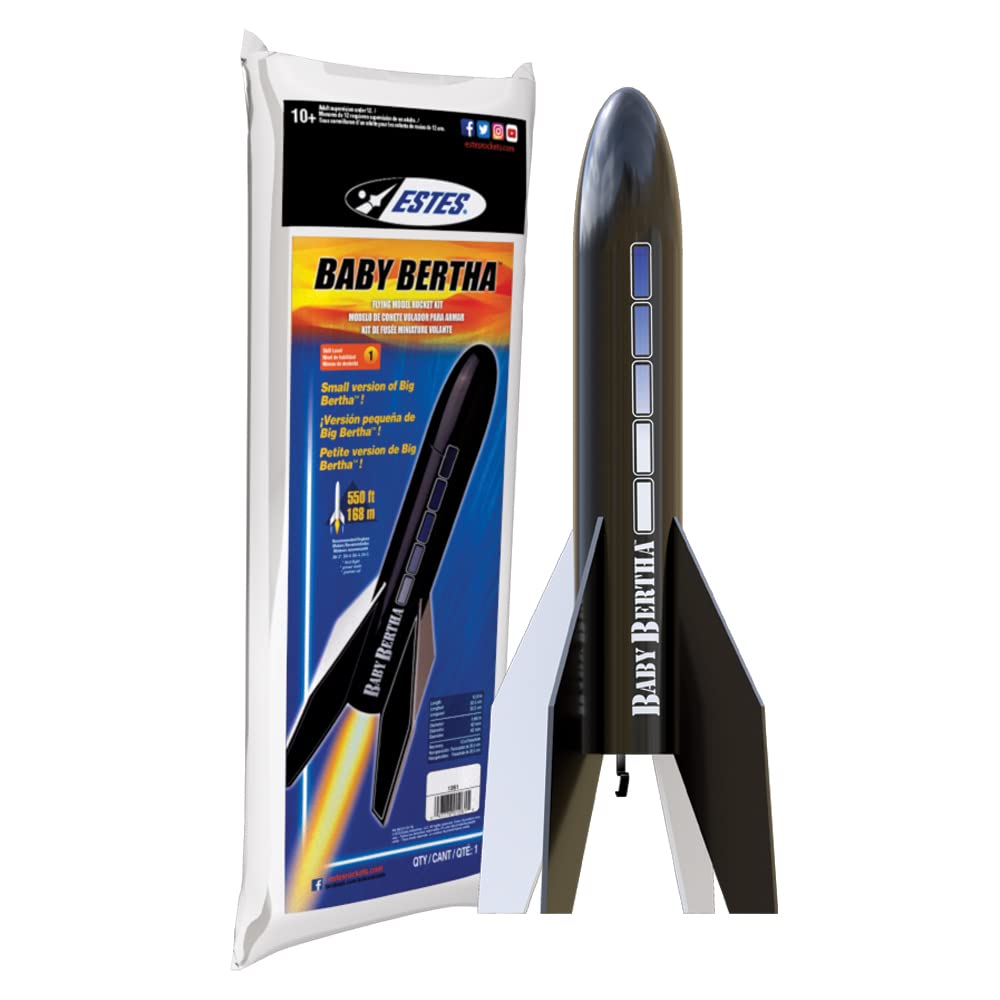 Estes 1261 Baby Bertha Skill Level-1 Model Rocket Kit