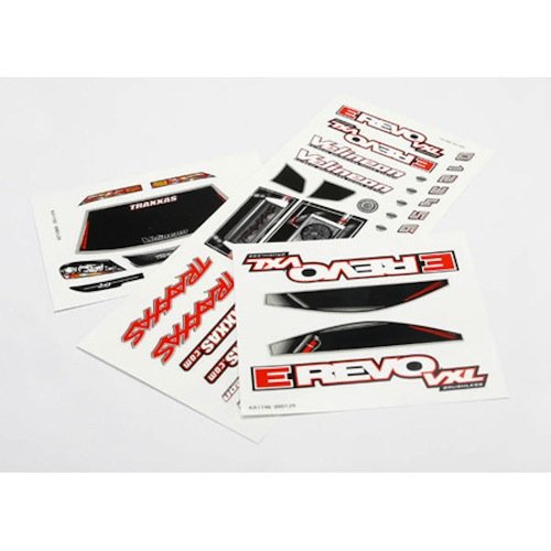 Traxxas 7113 Sticker/Decal Sheets (3): 1/16 E-Revo VXL