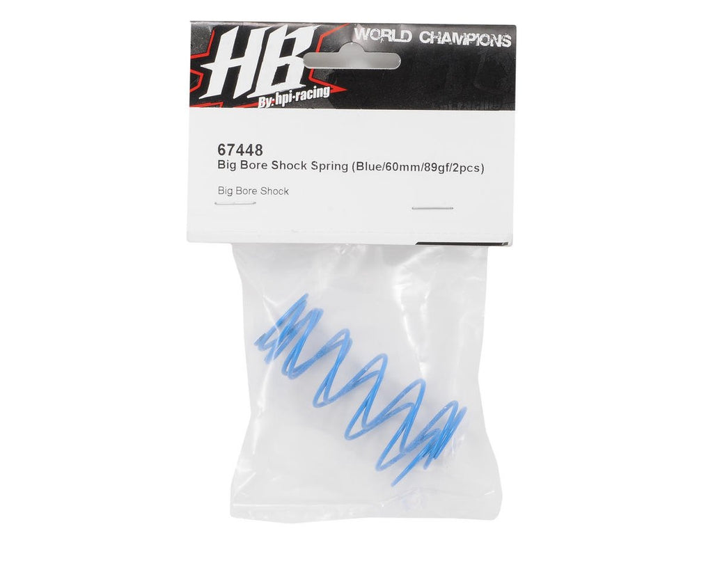 HPI Racing 67448 Big Bore Shock Spring (Blue/60mm/89GF/2pcs)