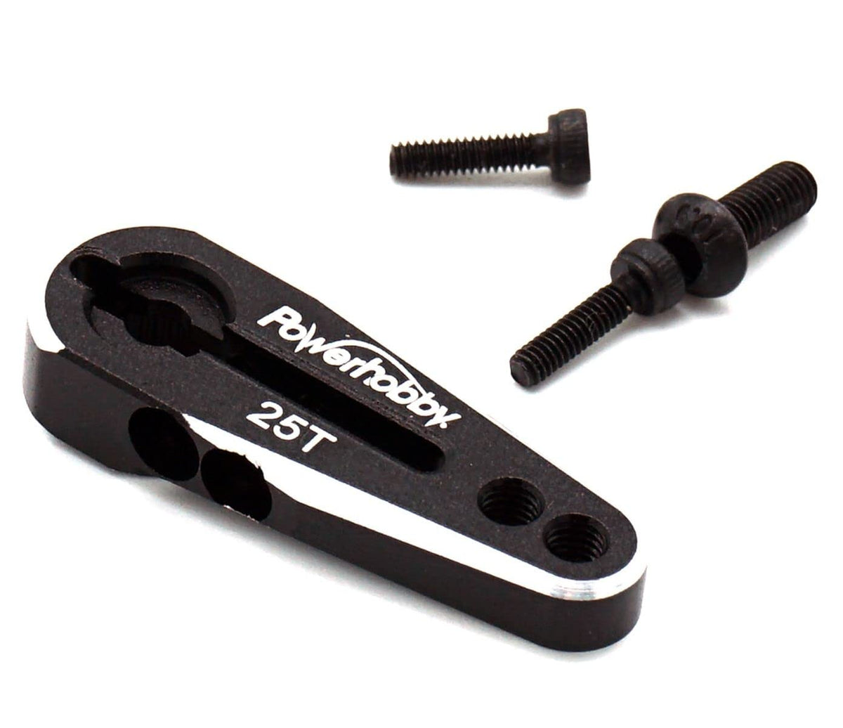 Power Hobby PHS1429BLACK 25T Aluminum Clamping Servo Horn Black