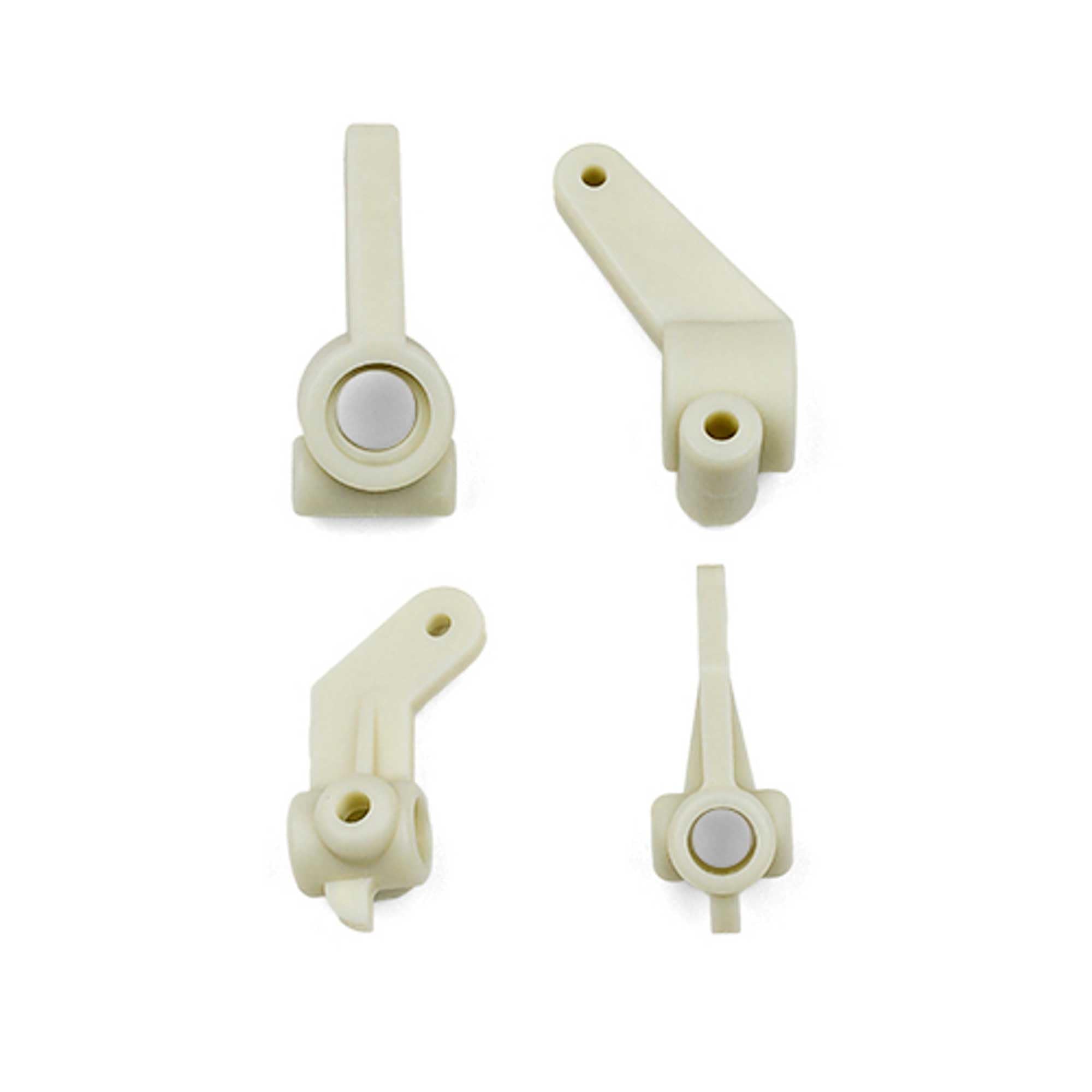 Associated 7810 Inline Steering Blocks and Rear Hub Carriers 0 deg., white