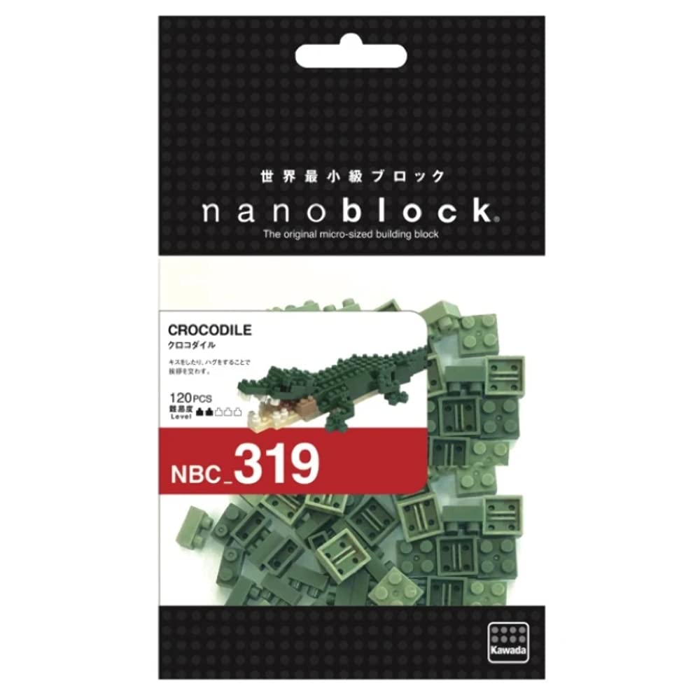 Nanoblock 21672 Crocodile "Reptilia", Nanoblock Collection Series