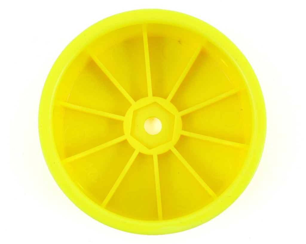 J Concepts JCO3327Y Mono, 2.2" 12mm Hex Fontr Wheel,Yel:TLR 22-4 (4)