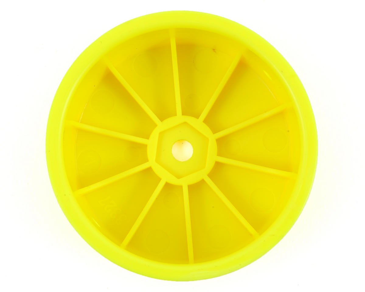 J Concepts JCO3327Y Mono, 2.2" 12mm Hex Fontr Wheel,Yel:TLR 22-4 (4)