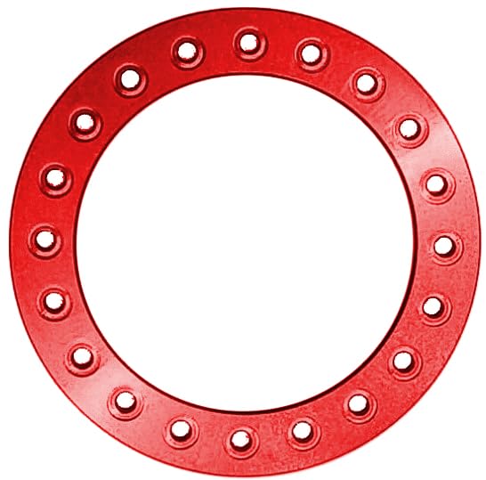 Team KNK B91109 1.9 Aluminum Beadlock Ring Style 11 Red