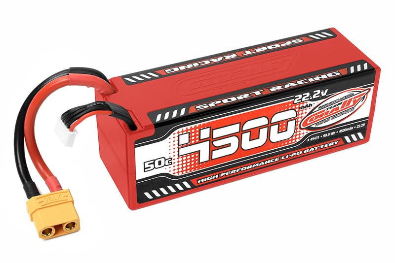 Corally 49431 4500mAh 22.2v 6S 50C Hardcase Sport Racing LiPo Battery with