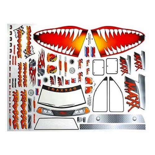 Traxxas 4913X Jaws Decal Sheet T-Maxx .15 2.5 3.3 Nitro RC
