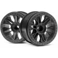 HPI Racing 116528 6-Shot Jumpshot ST Wheel (Black/2pcs)