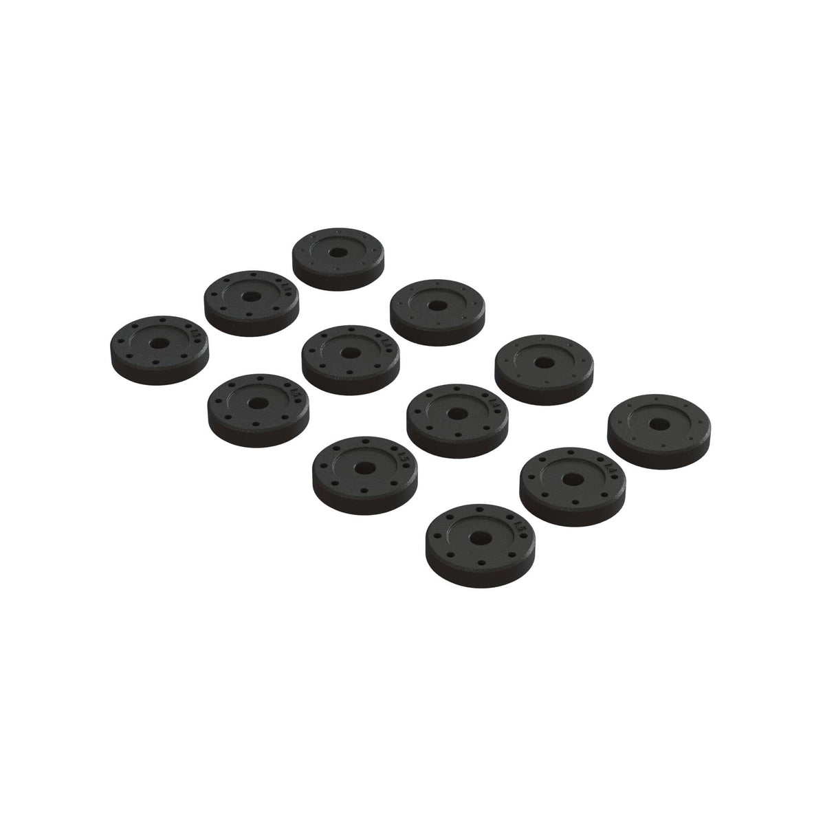 Arrma 330739 Shock Piston Set: 1.4mm (8), 1.5mm (8), Blank (4)