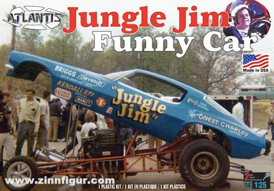 Atlantis H1440 1971 Jungle Jim Camaro Funny Car 1:25 Model Kit