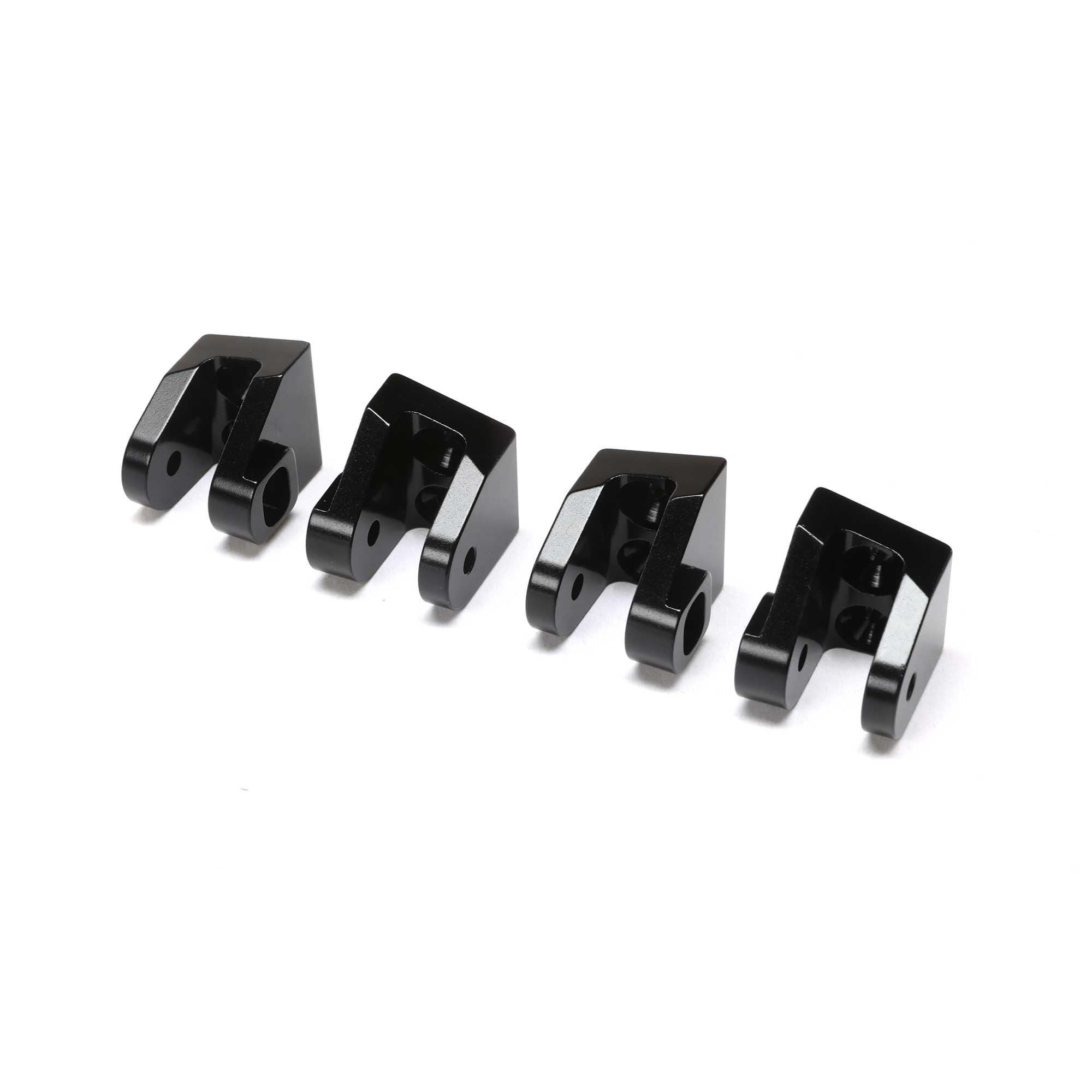 Losi LOS244018 Lower 4-link Mounts, AL, Black (4): LMT, TTLMT