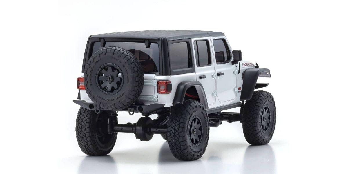 Kyosho 32521W Mini-Z 4x4 Jeep Wrangler Unlimited Rubicon, Bright White, Readyset