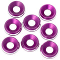 1UP Racing 820319 7075 LowPro Countersunk Washers, M3, Purple Shine, 8pc