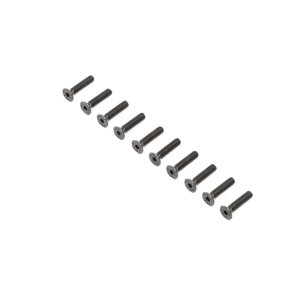 Losi LOS255020 Flat Head Screws, Stl, BO, M4 x 18mm (10)
